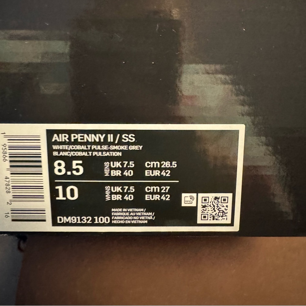 Nike Air Penny 2 x Social Status Men's Sneakers DM9132-100 Size 8.5 - Picture 2 of 6